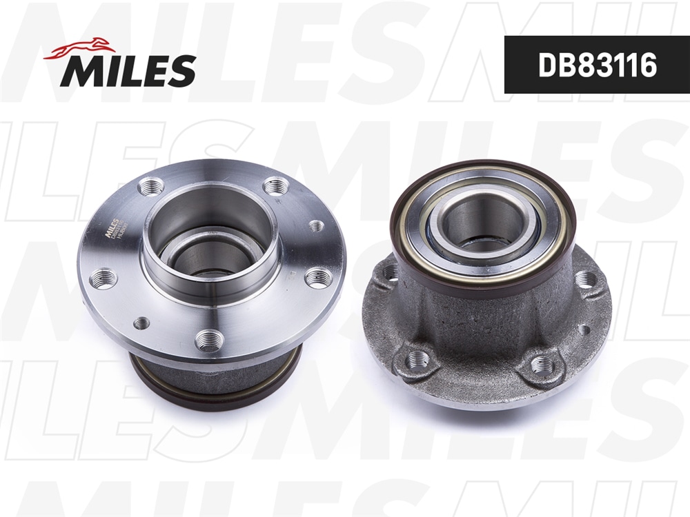 MILES DB83116 Ступица колеса задняя с подшипником CITROEN JUMPER/FIAT DUCATO/PEUGEOT BOXER 06- 1.0-1.6T (SKF VKBA6571) DB83116