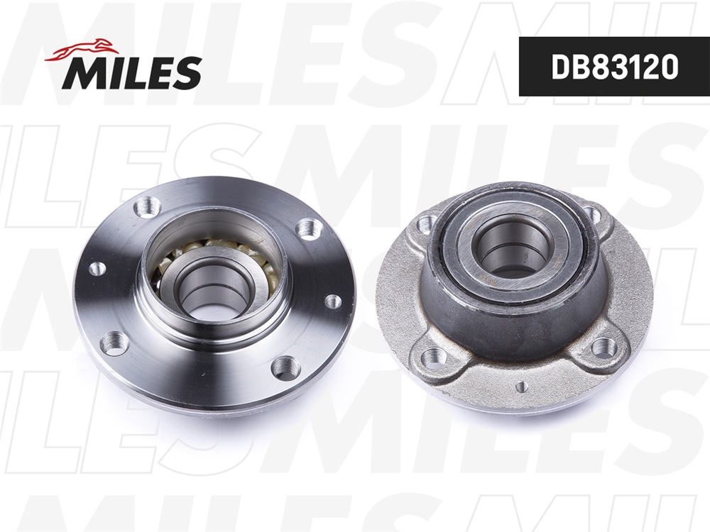 MILES DB83120 Ступица колеса задняя с подшипником CITROEN BERLINGO/PEUGEOT PARTNER 96-99 (SKF VKBA3477) DB83120