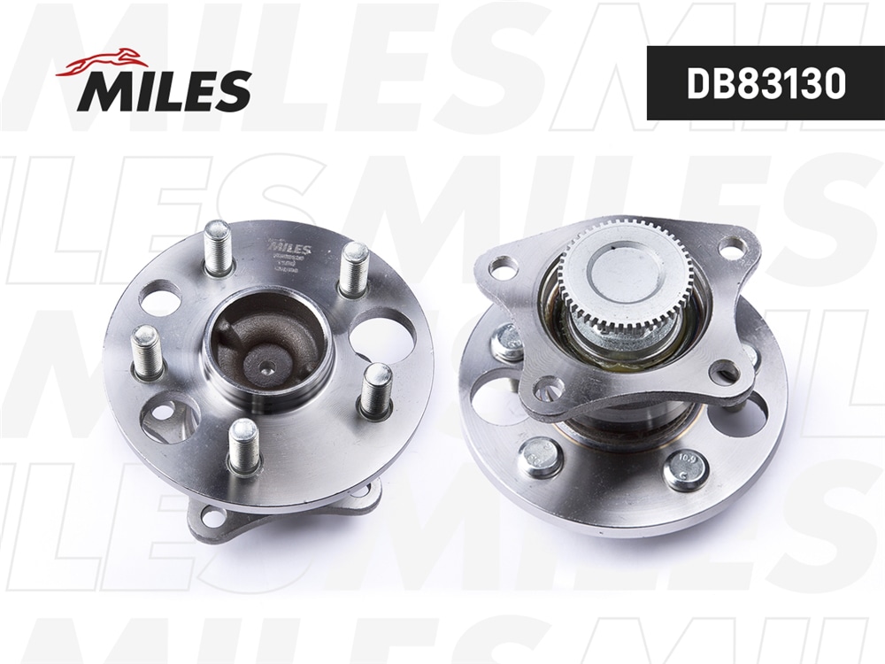MILES DB83130 Ступица колеса задняя с подшипником с ABS TOYOTA AVENSIS I T220/CARINA E T190 96-03 (GSP 9400067) DB83130