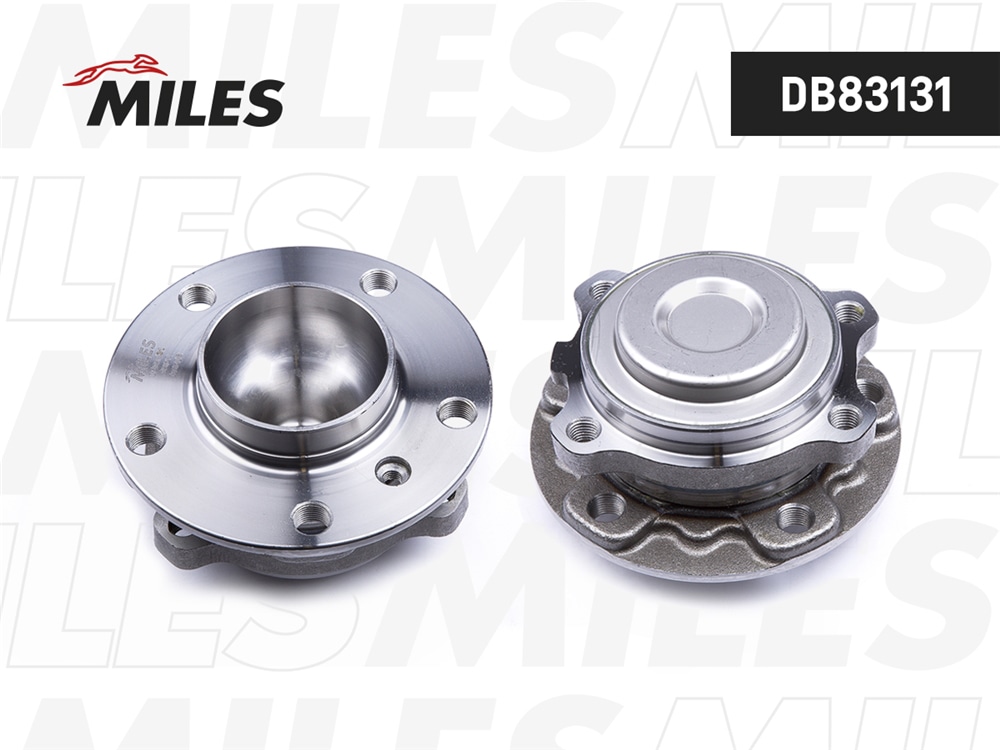 MILES DB83131 Ступица колеса передняя с подшипником BMW 5 F10/F18/GT F07/7 F01/F02/F03/F04/X3 F25 09- RWD (SKF VKBA6669) DB83131