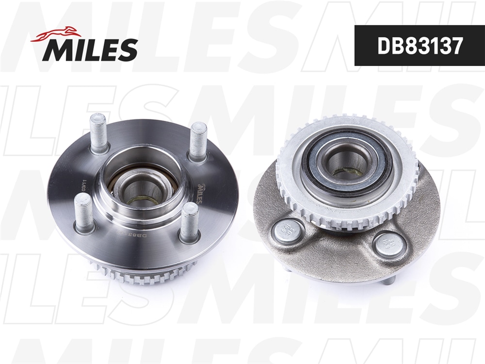 MILES DB83137 Ступица колеса задняя с подшипником с ABS NISSAN ALMERA N15 95-00 (SNR R168.76) DB83137