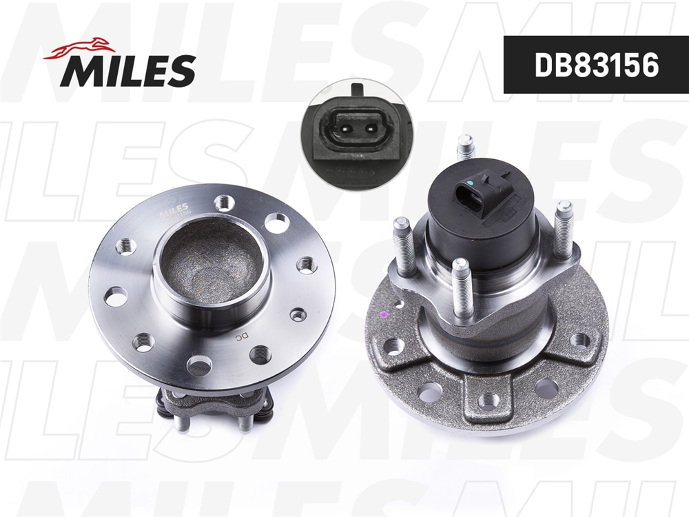 MILES DB83156 Ступица с подшипником OPEL ASTRA G/VECTRA A/B 95-05 зад. +ABS (5 отв.)
