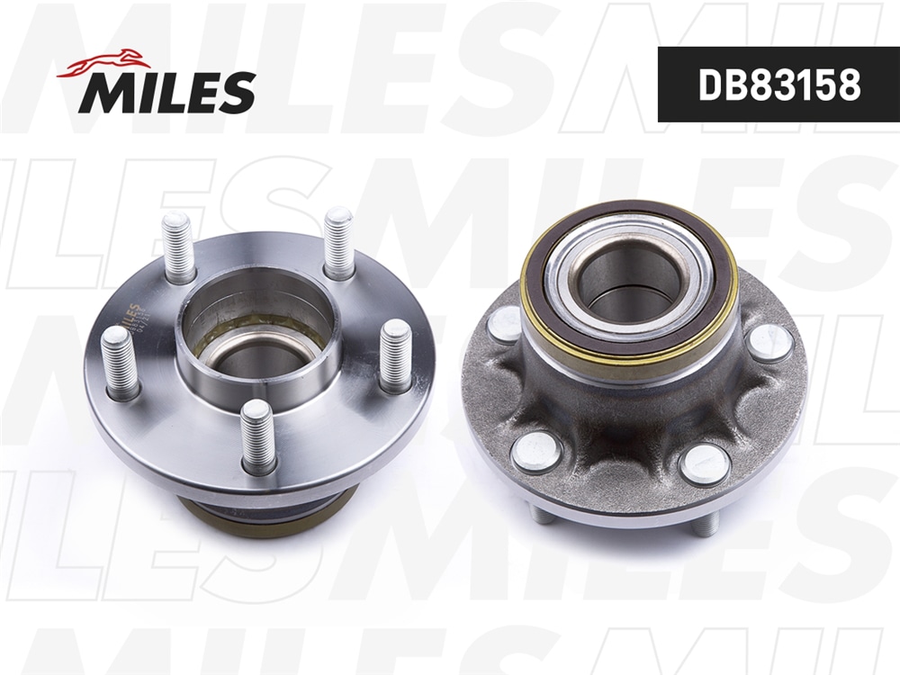 MILES DB83158 Ступица колеса задняя с подшипником с ABS FORD TRANSIT CONNECT/TOURNEO CONNECT 02- (SKF VKBA6522) DB83158