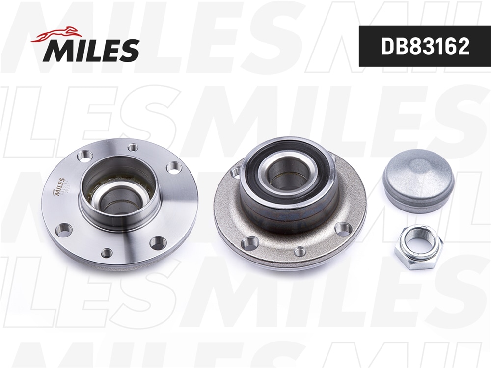 MILES DB83162 Ступица колеса задняя с подшипником (без ABS) FIAT ALBEA / ALFA ROMEO 145/146/155/FIAT BRAVA/BRAVO/MAREA/TIPO 93- (SKF VKBA1440) DB83162