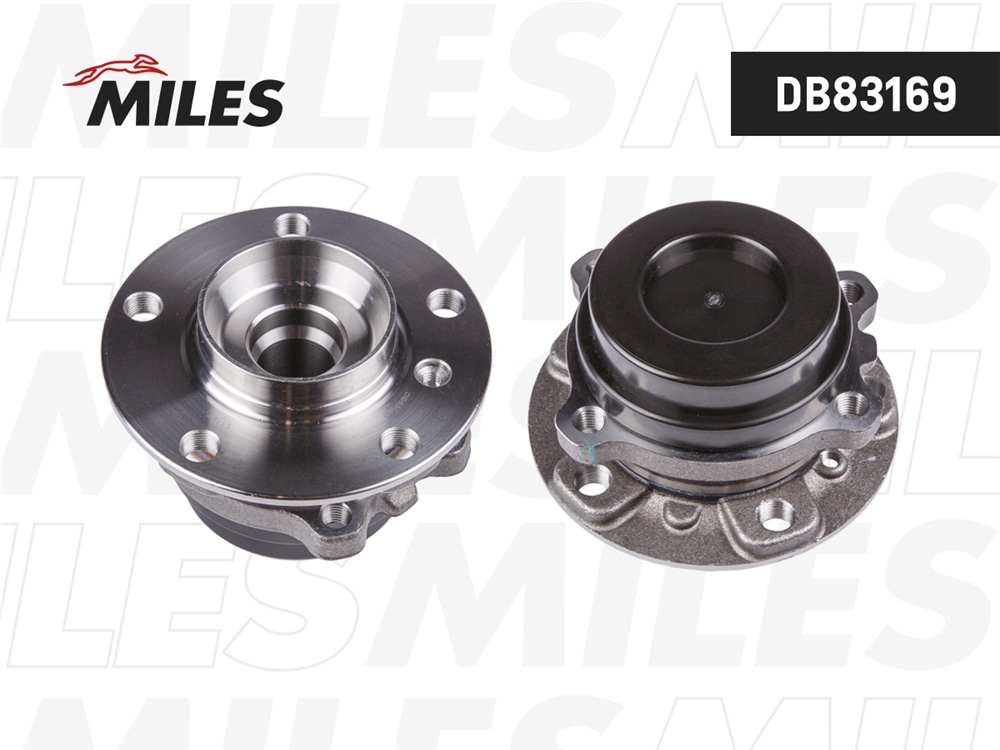MILES DB83169 Ступица колеса передняя с подшипником BMW 5 F10/F18/GT F07/7 F01/F02/F03/F04/X3 F25 09- AWD (FAG 713649520) DB83169