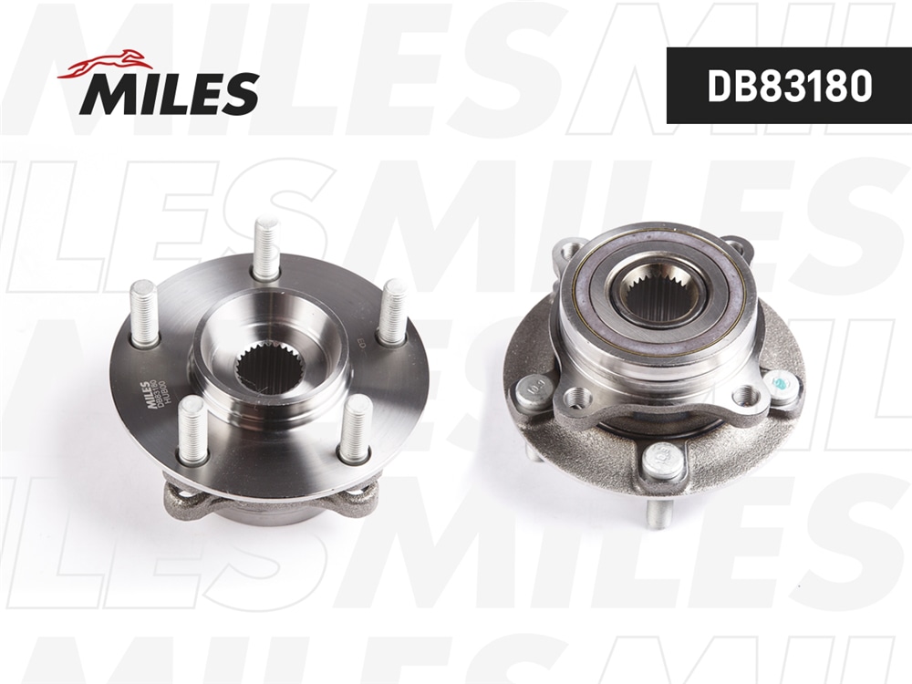 MILES DB83180 Ступица колеса передняя с подшипником MITSUBISHI GRANDIS 04- (SKF VKBA7435) DB83180