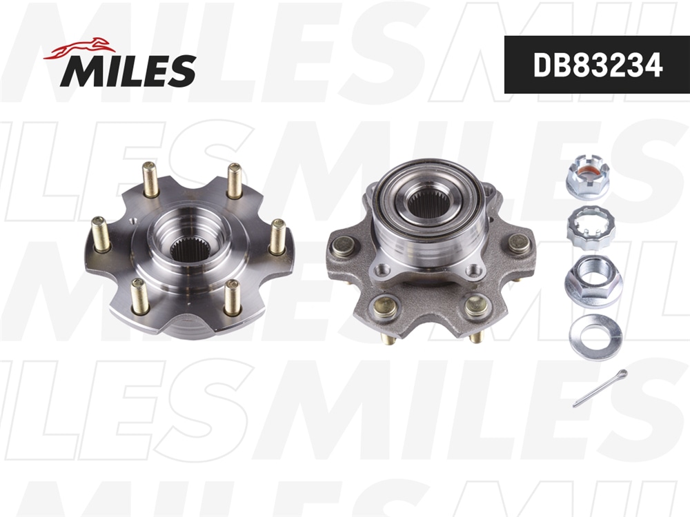 MILES DB83234 Ступица с подшипником MITSUBISHI PAJERO III-IV 00- пер. V87/88/93