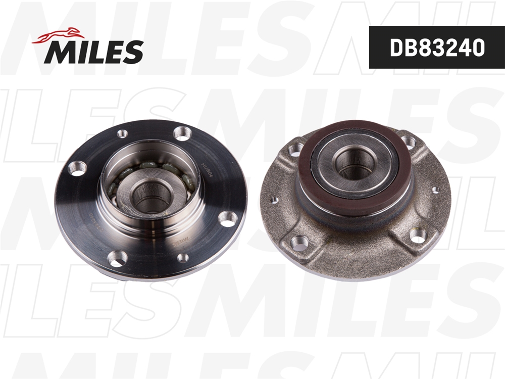 MILES DB83240 Ступица с подшипником CITROEN C2/C3/PEUGEOT 1007/206 02- зад.