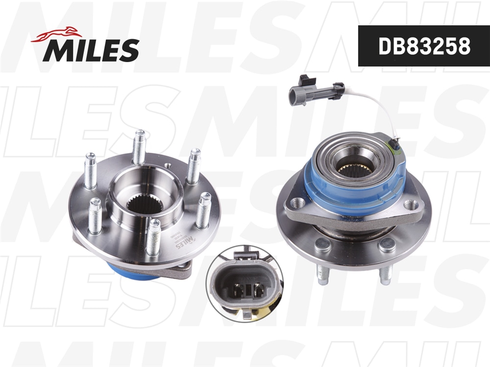 MILES DB83258 Ступица колеса передняя с подшипником CADILLAC CTS II/SRX/STS 04-12 DB83258