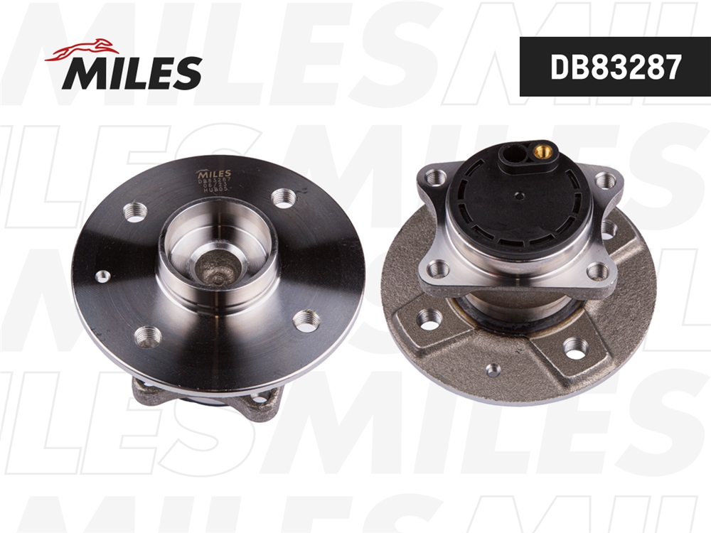 MILES DB83287 Ступица с подшипником CITROEN C1/PEUGEOT 107/108/TOYOTA AYGO 1.0-1.4 05- зад.
