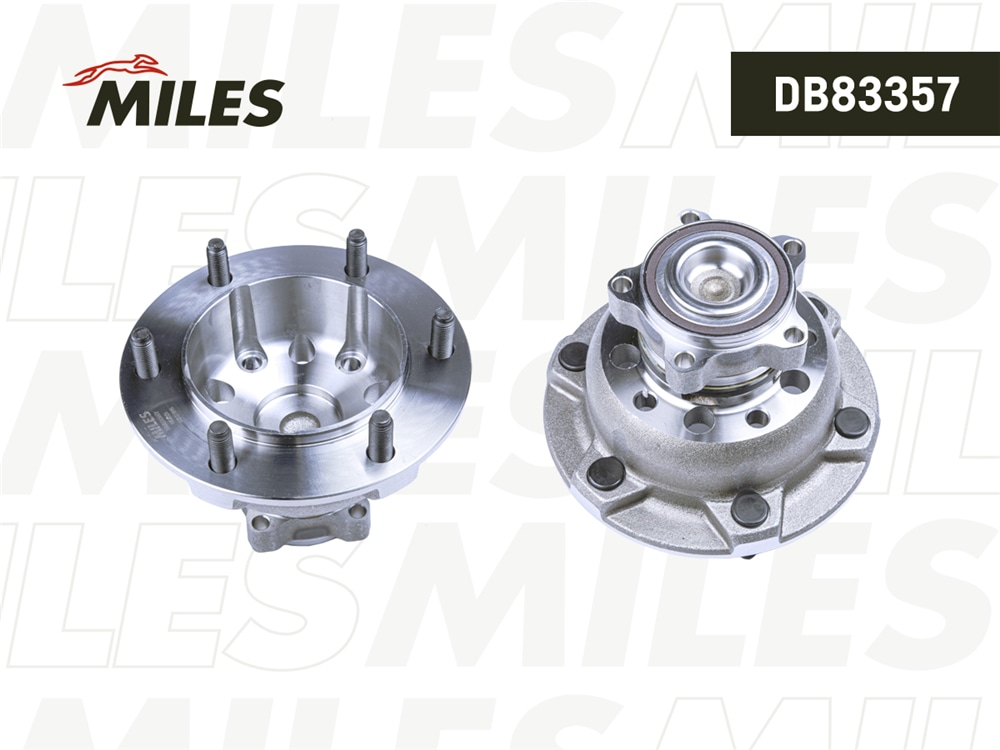 MILES DB83357 Ступица колеса передняя с подшипником FORD TRANSIT 2.0-2.2TDCi 13- (FAG 713 6791 40) DB83357