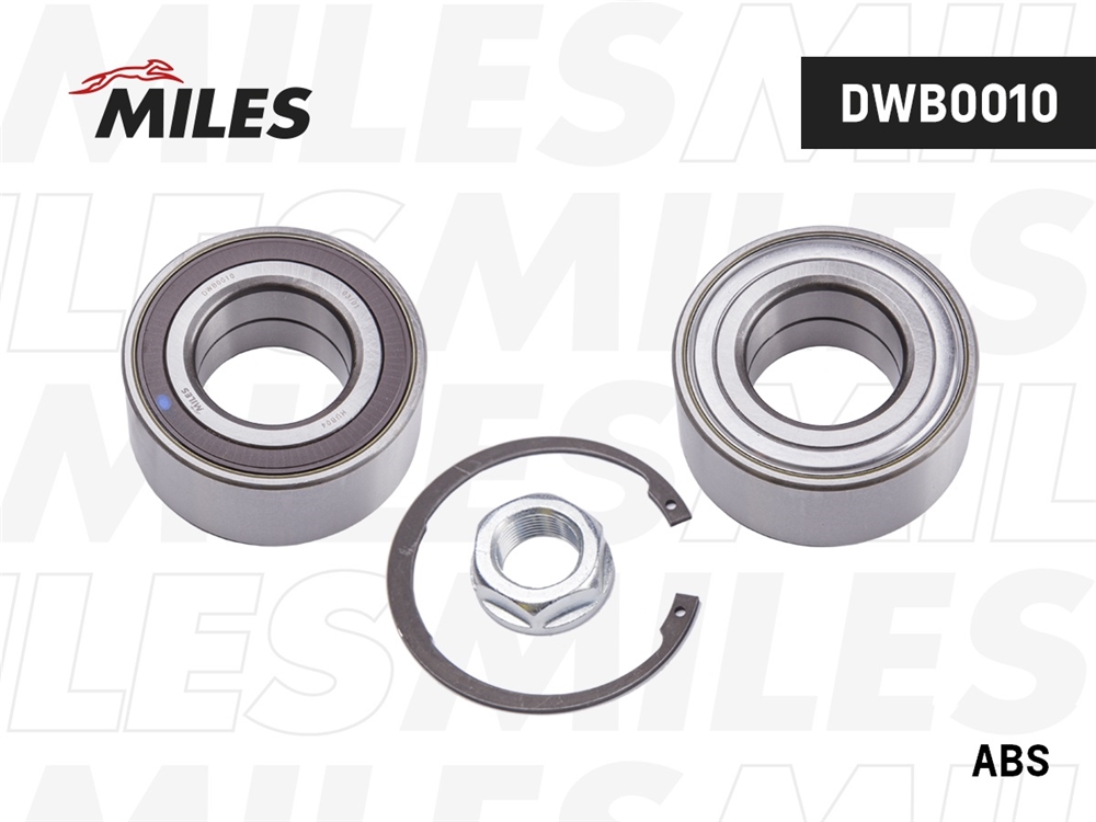MILES DWB0010 Подшипник ступ. CITROEN C3/C4/C5/DS3/PEUGEOT 207/3008/307/308/5008 00- пер.