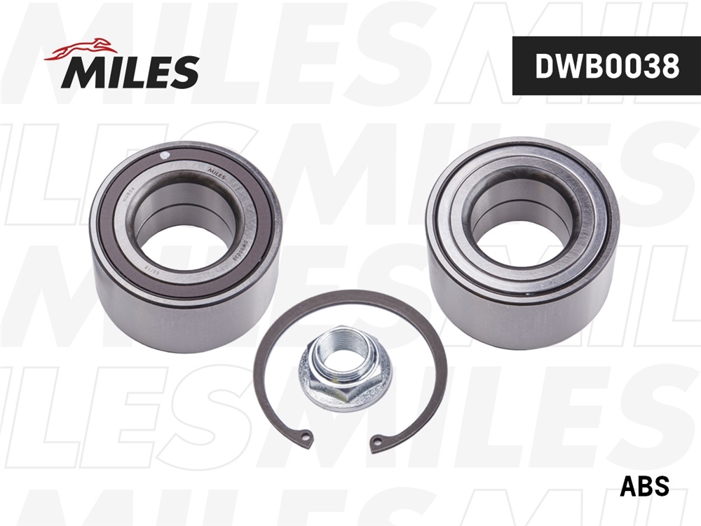 MILES DWB0038 Подшипник ступицы передний MAZDA 3/6 04-08 (SKF VKBA 6972) DWB0038