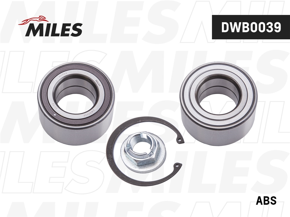 MILES DWB0039 Подшипник ступицы передний FORD TOURNEO CONNECT/TRANSIT CONNECT 02- с ABS (SKF VKBA 6520) DWB0039