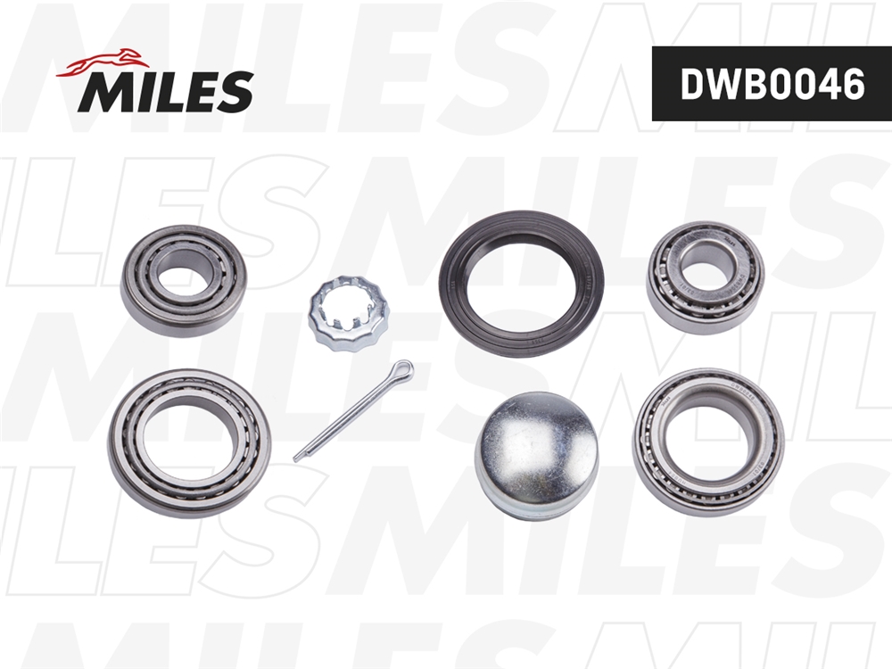 MILES DWB0046 Подшипник ступ. AUDI 100/80/VW PASSAT/GOLF/POLO/SKODA FELICIA 68-01 зад.