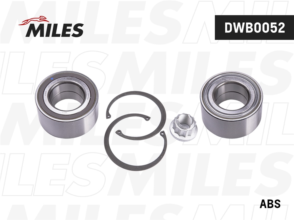 MILES DWB0052 Подшипник ступицы передний AUDI Q7/VW TOUAREG/PORSCHE CAYENNE 02- (SKF VKBA 3645) DWB0052