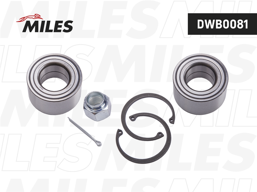 MILES DWB0081 Подшипник ступицы передний CHEVROLET AVEO II T250/255/DAEWOO NEXIA/LANOS 94- (SKF VKBA 3786) DWB0081