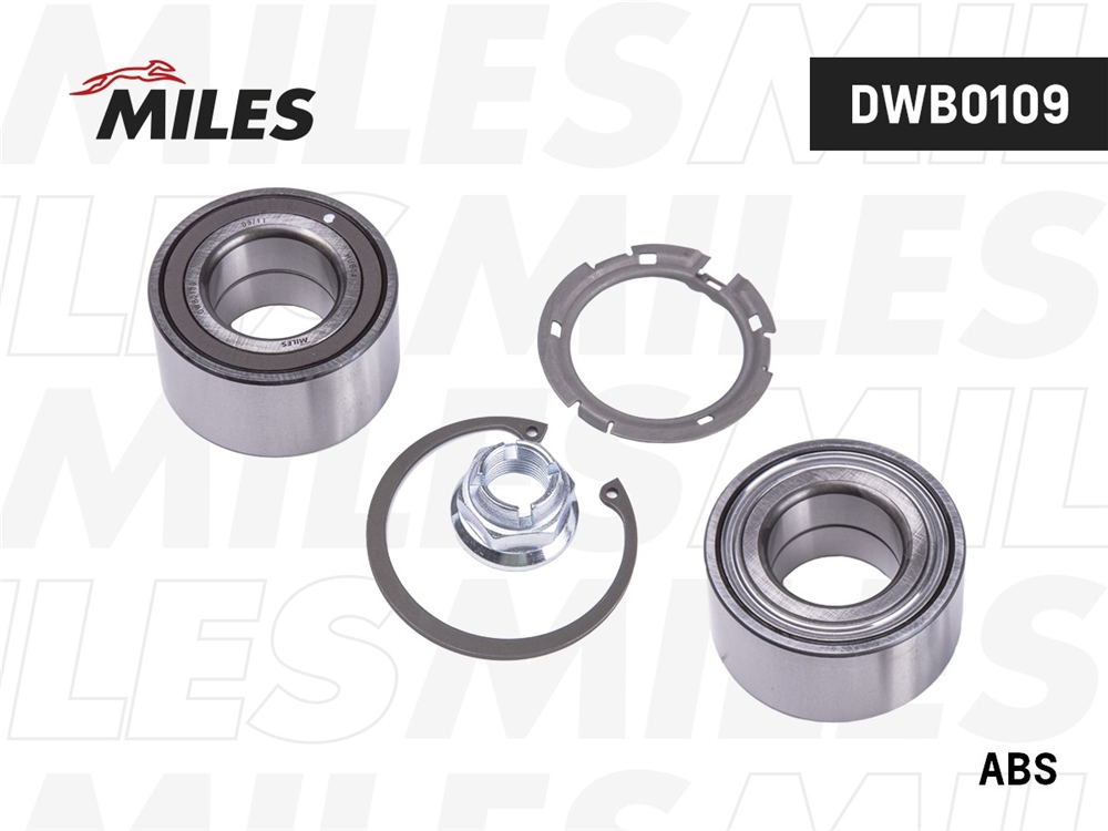 MILES DWB0109 Подшипник ступицы передний RENAULT LOGAN I 04-07 с ABS DWB0109