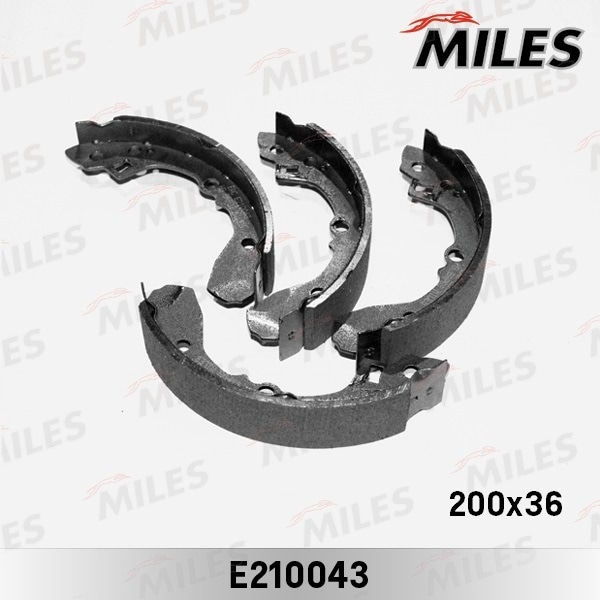 MILES E210043 Колодки барабанные KIA SPECTRA(ИЖ)/SEPHIA/SHUMA задние (D200mm) (TRW GS8692) E210043
