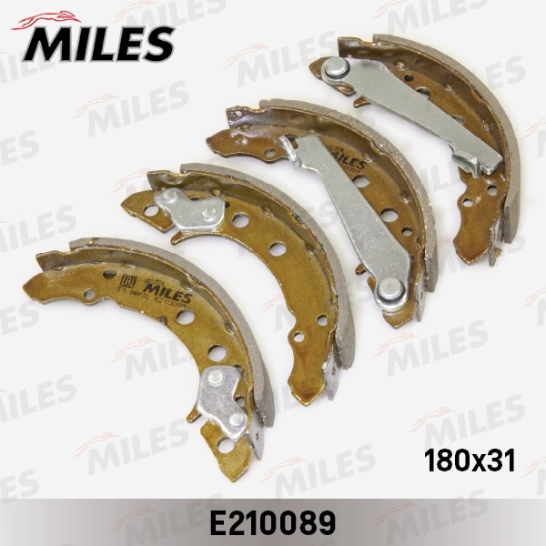 MILES E210089 Колодки барабанные (AUDI 80 (B2), VW GOLF I/II/III, PASSAT (32B)) (TRW GS8166) E210089