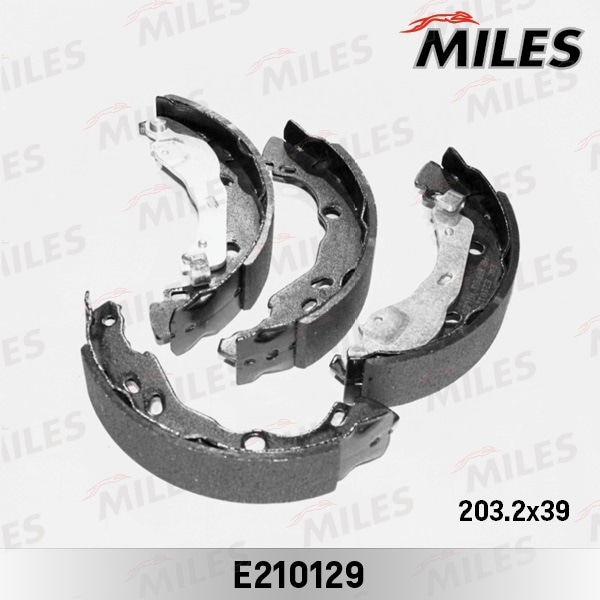 MILES E210129 Колодки барабанные RENAULT LOGAN/CLIO/SANDERO (203,2x39) (TRW GS8455) E210129