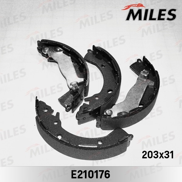 MILES E210176 Колодки тормозные барабанные HYUNDAI GETZ 1.1-1.6 02- c АБС (D 203мм)