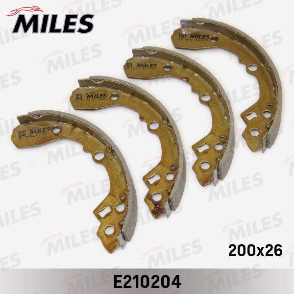 MILES E210204 Колодки тормозные барабанные KIA RIO 1.3/1.5 00-02 (d 200мм)