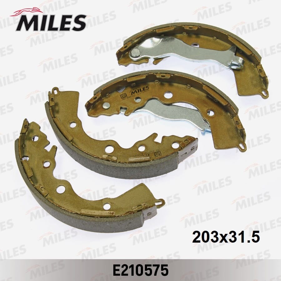 MILES E210575 Колодки тормозные барабанные HYUNDAI ACCENT 1.4-1.6 05-/KIA RIO II 1.4-1.6 05- (TRW GS8766) E210575