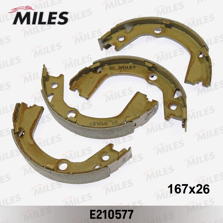 MILES E210577 Колодки стояночного тормоза SSANGYONG ACTION 12- (TRW GS8859) E210577