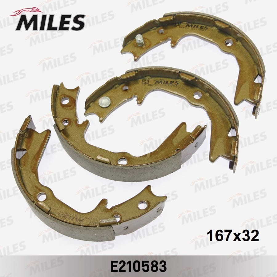 MILES E210583 Колодки ст.тормоза MITSUBISHI LANCER 01>/OUTLANDER 03>/GALANT 96>03 (167x32)