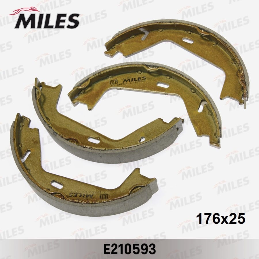 MILES E210593 Колодки стояночного тормоза VOLVO S60/S80/V70/XC70 98- (TRW GS8674) E210593