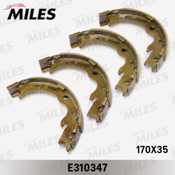 MILES E310347 Колодки стояночного тормоза (HONDA ACCORD 03-08/CR-V II 2.0 02-06/FR-V 05-/LEGEND 3.5 96-) (TRW GS8697) E310347