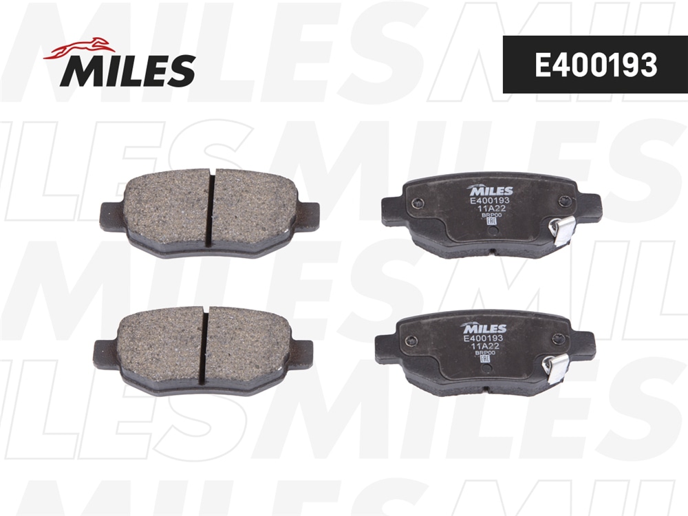MILES E400193 Колодки тормозные CHERY TIGGO 7 пер. LowMetallic