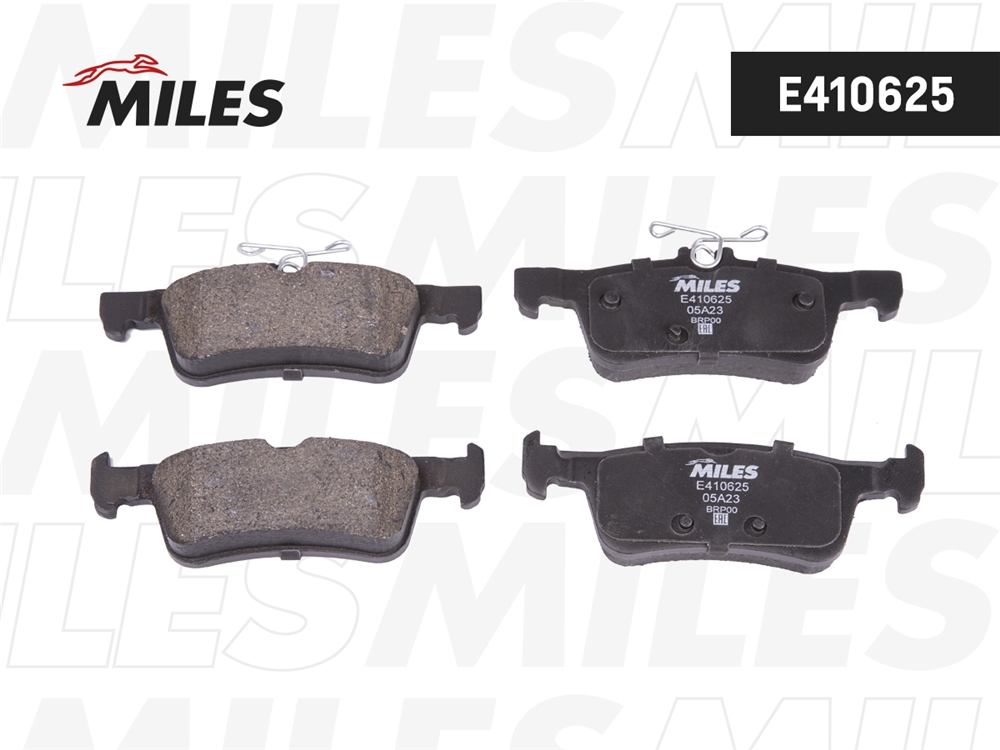 MILES E410625 Колодки тормозные PEUGEOT 308 14- зад. диск D 249мм. LowMetallic