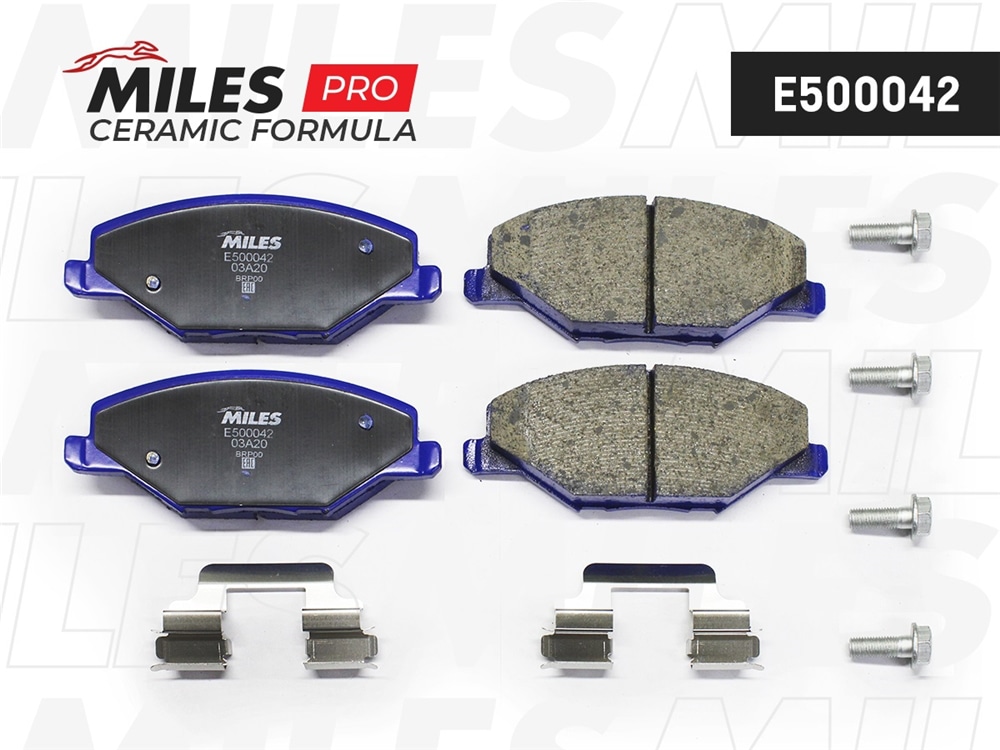 MILES E500042 Колодки тормозные передние Ceramic