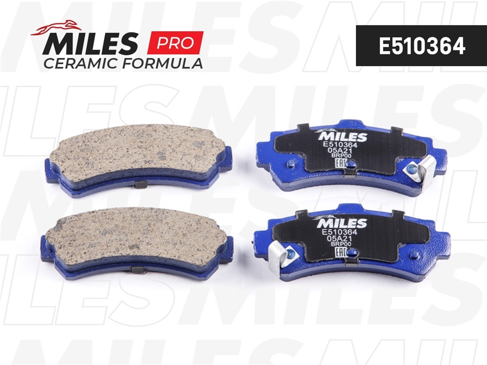 MILES E510364 Колодки тормозные NISSAN ALMERA (N15) 1.4-2.0 95-00 зад. Ceramic PRO