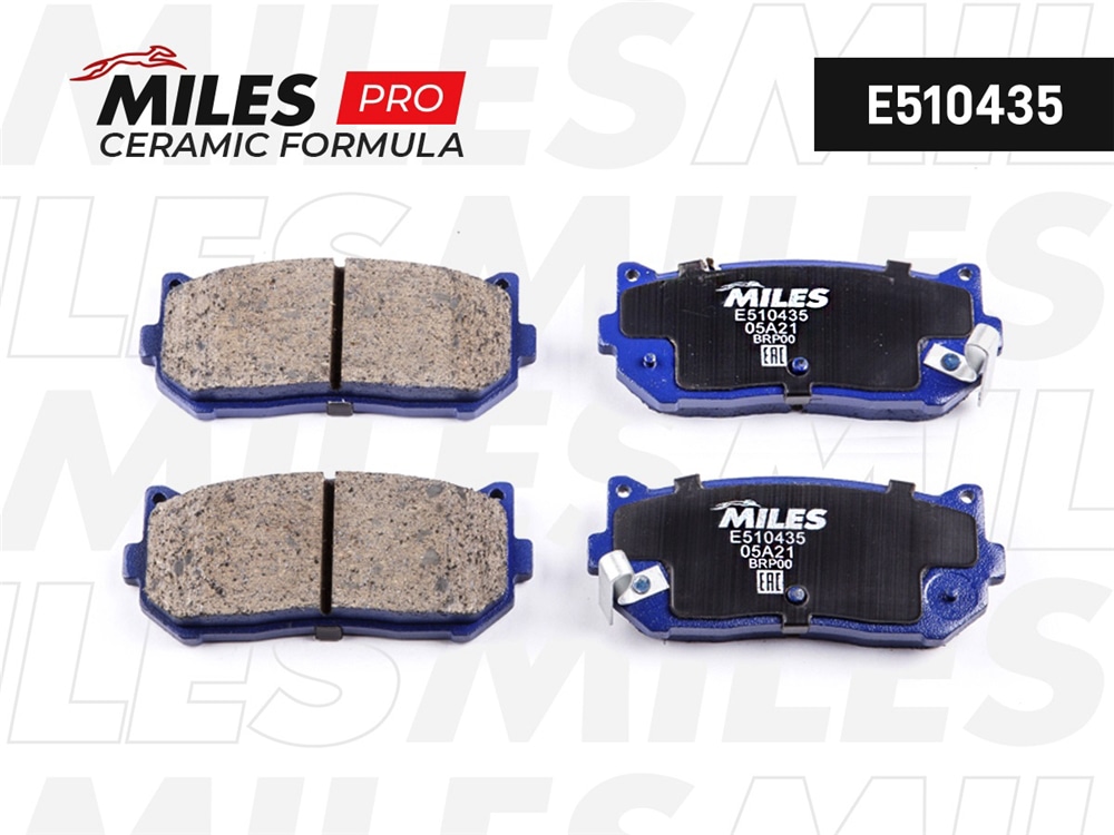 MILES E510435 Колодки тормозные KIA SPECTRA/CARENS 00-/CLARUS 96-01/SHUMA 95- зад. Ceramic PRO