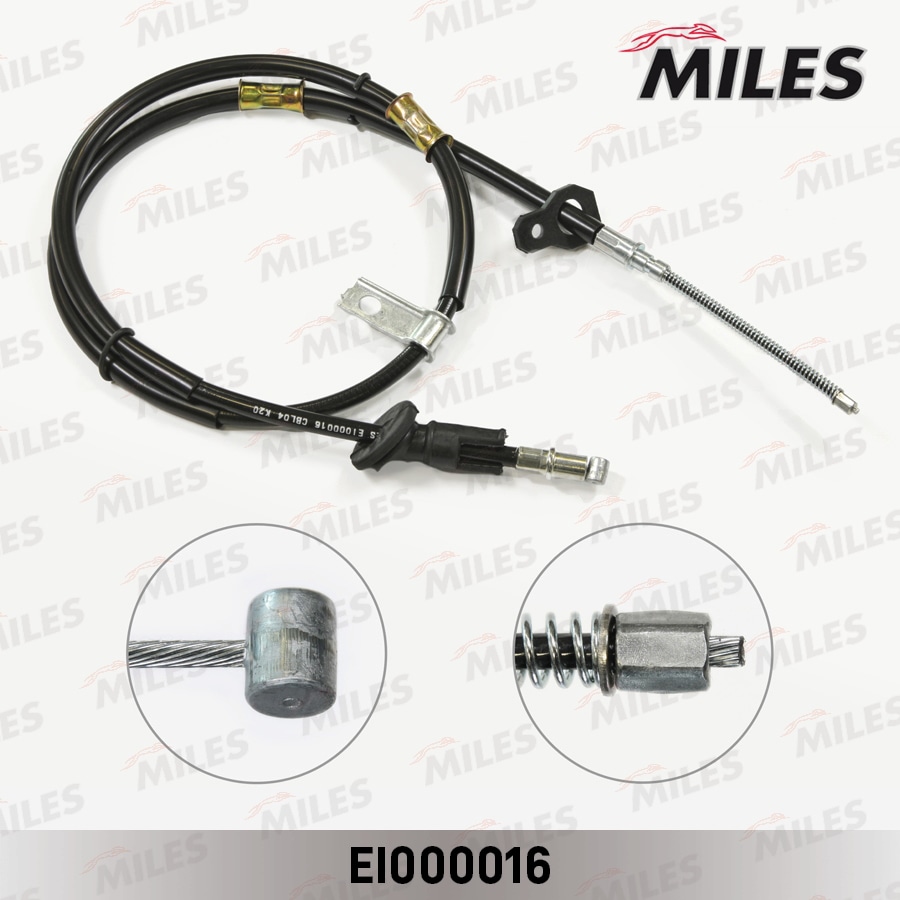 MILES EI000016 Трос стояночного тормоза правый HYUNDAI ACCENT 03- (ТАГАЗ) EI000016
