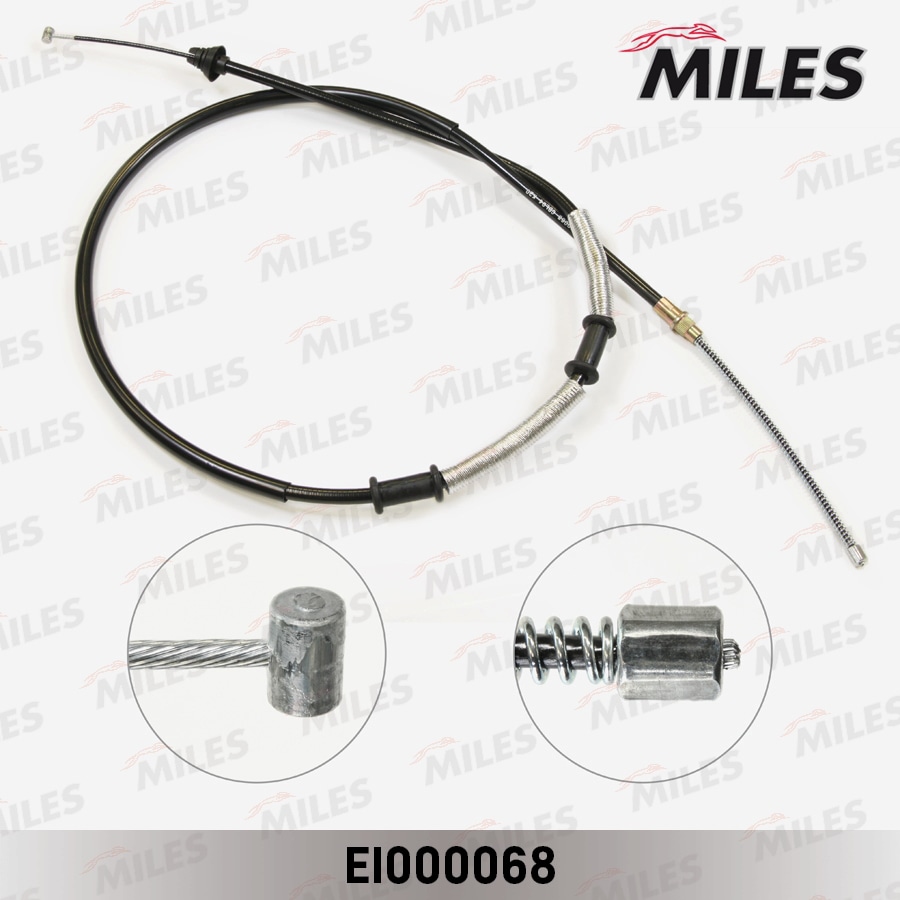 MILES EI000068 Трос ручного тормоза FIAT DOBLO 01- 1784мм прав.