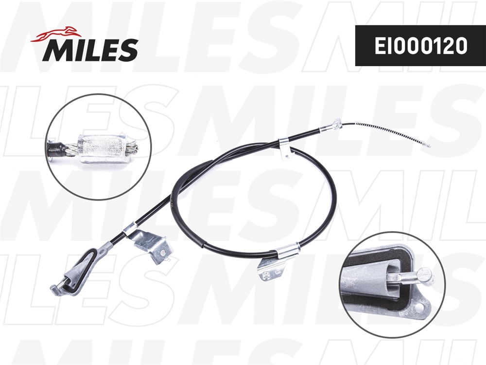 MILES EI000120 Трос стояночного тормоза левый задний NISSAN ALMERA 01- EI000120