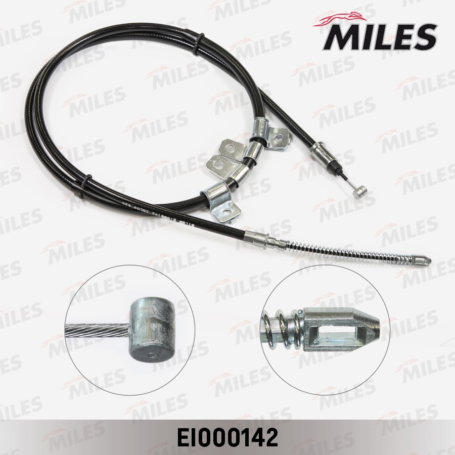 MILES EI000142 Трос стояночного тормоза левый CHEVROLET LANOS 05- EI000142