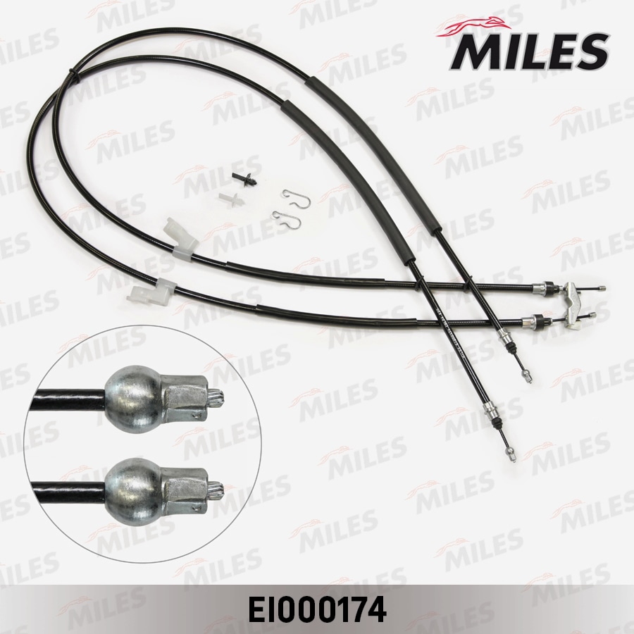 MILES EI000174 Трос стояночного тормоза (1860мм) FORD C-MAX/FOCUS 05- EI000174