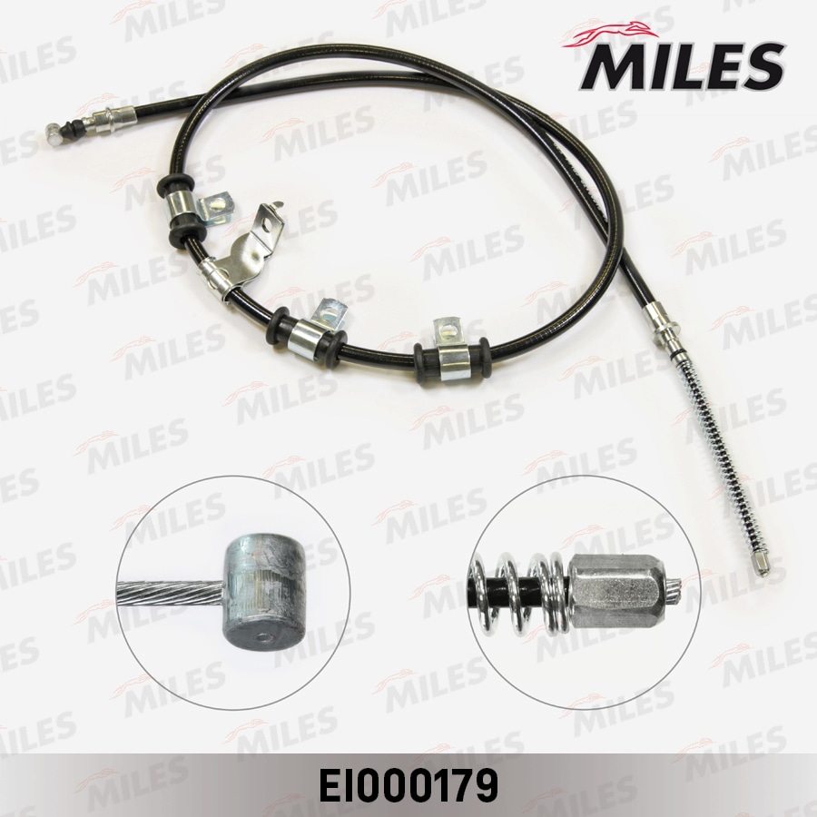 MILES EI000179 Трос стояночного тормоза задний левый
