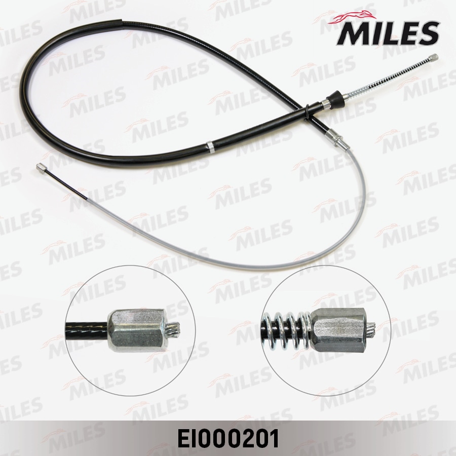MILES EI000201 Трос стояночного тормоза задний левый