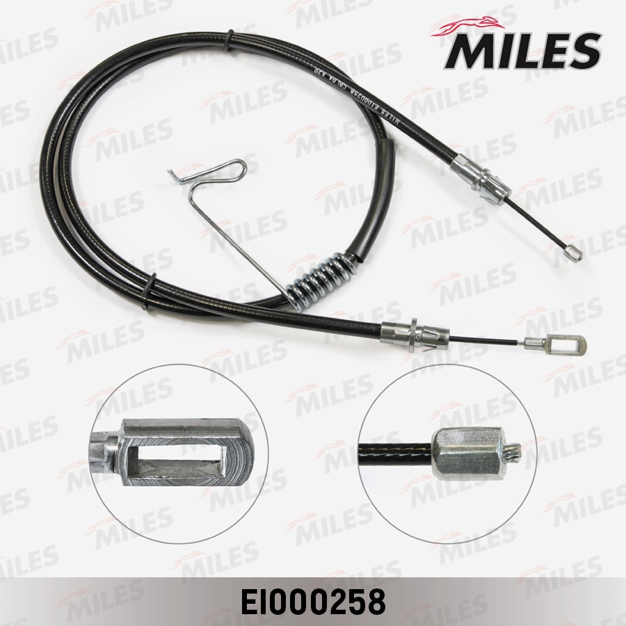 MILES EI000258 Трос ручного тормоза FORD TRANSIT 06- 1532мм лев.