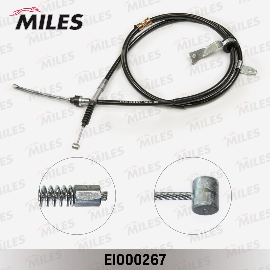 MILES EI000267 Трос стояночного тормоза левый TOYOTA AVENSIS 03- EI000267