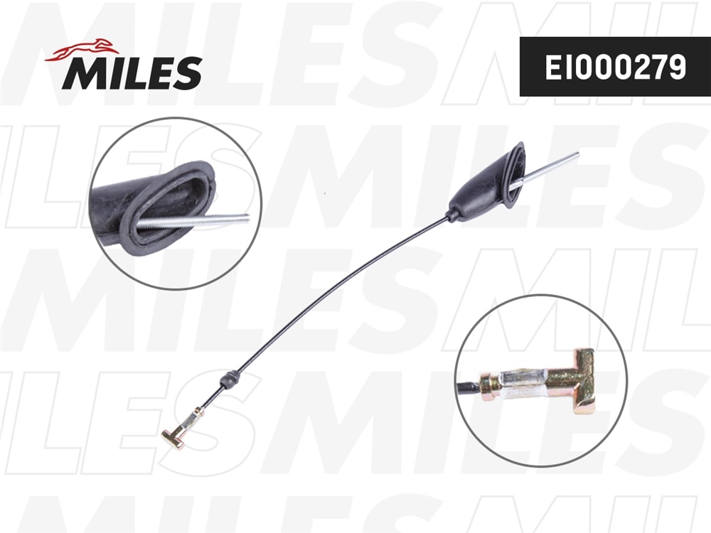 MILES EI000279 Трос стояночного тормоза TOYOTA AVENSIS T25, COROLLA E12  EI000279