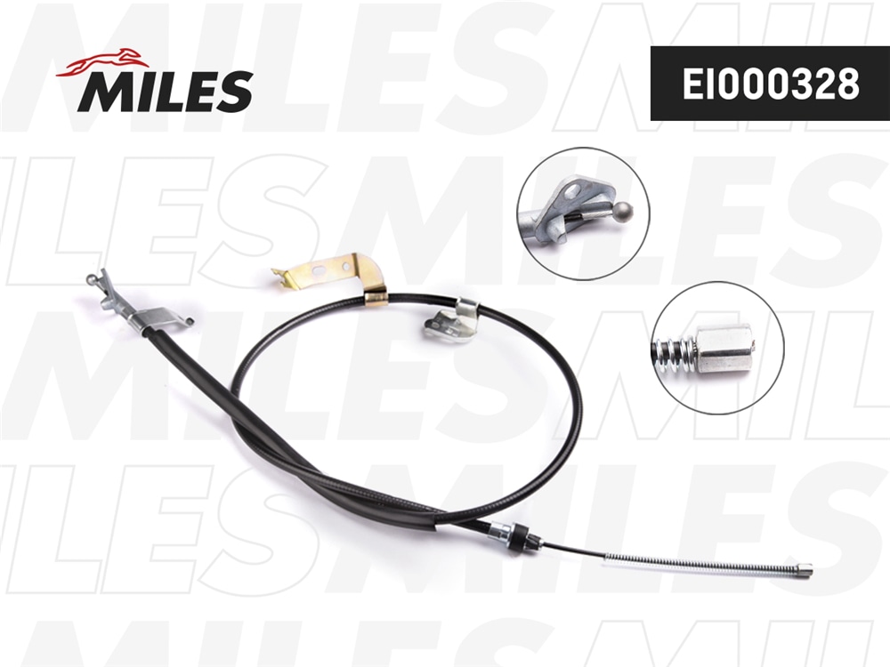 MILES EI000328 Трос стояночного тормоза правый CITROEN C1/PEUGEOT 107/TOYOTA AYGO EI000328