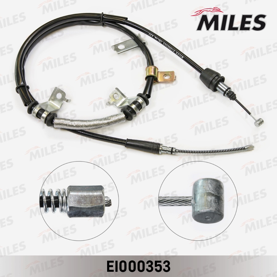 MILES EI000353 Трос стояночного тормоза левый HYUNDAI GETZ -09 EI000353