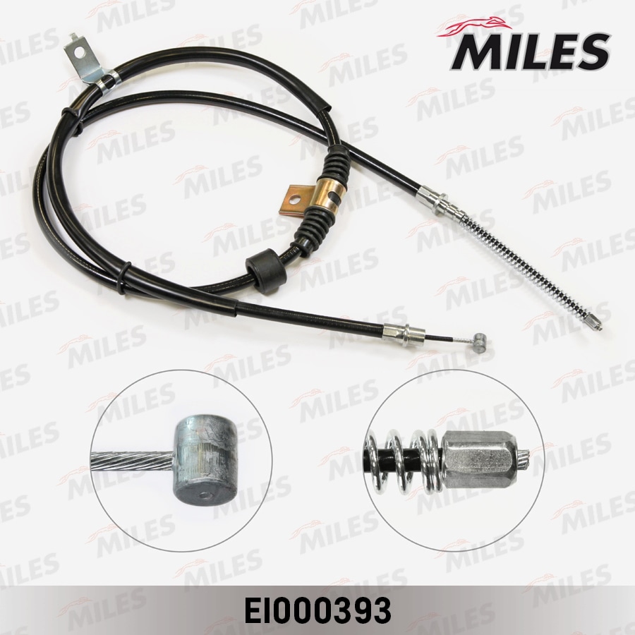 MILES EI000393 Трос стояночного тормоза правый MITSUBISHI LANCER 08- EI000393